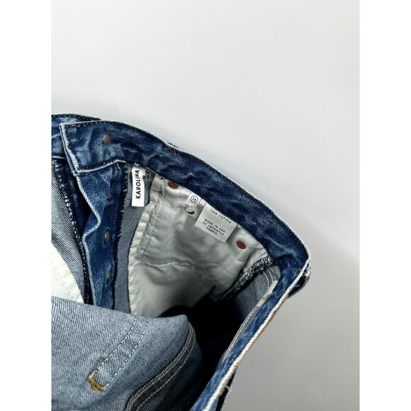 GRLFRND KAROLINA FAUX PEARL & CRYSTAL EMBELLISHED High Waist SKINNY JEANS 26 - Picture 9 of 10